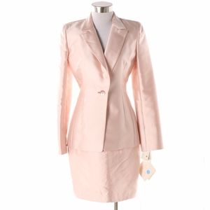 NWT Badgley Mischka Petal Frida Silk Skirt Suit